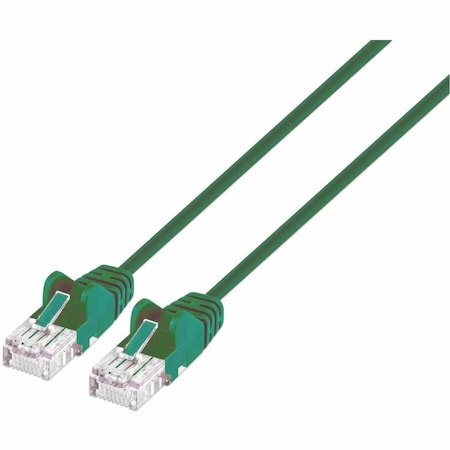 Intellinet Network Solutions CAT6 U/UTP SLIM NETWORK PATCH CABLE, 1.5 FT., GREEN 744119