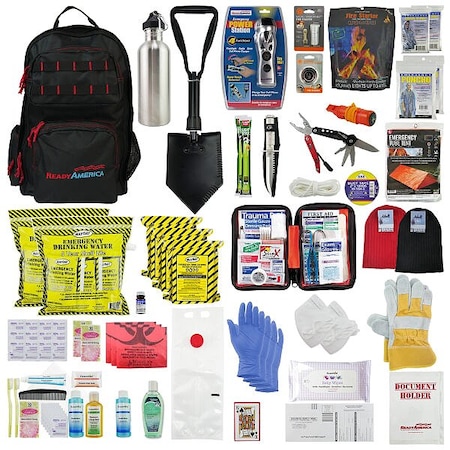 Ready America Survival Kit, Fabric 74 Components, 2 People Served 70451