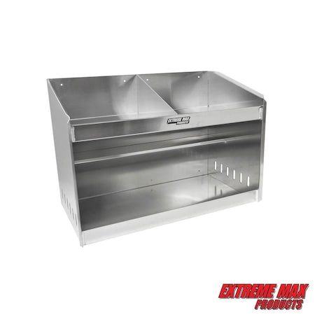 Extreme Max 5001.6056 Deluxe Dual Helmet Bay Shelf Holder Cabinet Organizer Enclosed Race Trailer Shop Garage 5001.6056