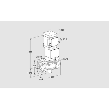Honeywell Kromschroder VLV, MTR, GAS, VK 80F24MA93D KS85311063