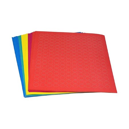 Zoro Select Cyro Label, Assorted, Polypropylene, PK20 GRAING-C37