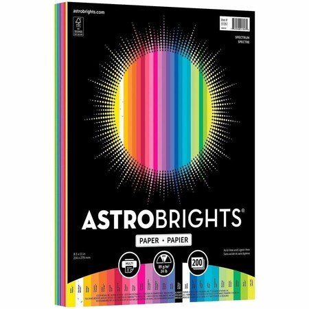 Neenah Paper Color Paper - "Spectrum" Assortment, 24 lb Bond Weight, 8.5 x 11, 25 Assorted Spectrum Colors, 200 PK 91397