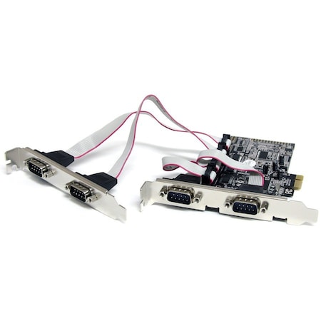Startech.Com ADD 4 RS-232 SERIAL PORTS TO YOUR STANDARD OR SMALL FORM FACTOR COMPUTER THROUGH PEX4S553