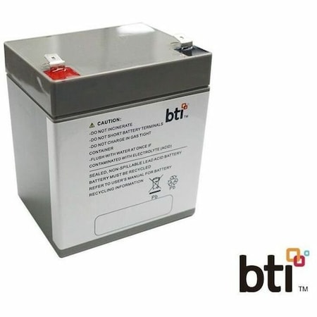 Battery Technology BTI 12V5.5A-T2-BATT-BTI 12V 5.5AH 1-CELL T2/F2 SEALED LEAD ACID BATTERY 12V5.5A-T2-BATT-BTI