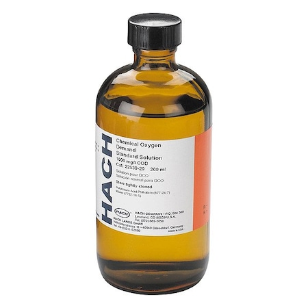 Hach COD Standard Solution, 200 mL, Bottle 2253929