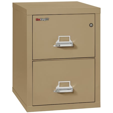 Fireking 2 Drawer, 1 Hr Fire & impact rated, 25" depth Legal Sand 2-2125-CSA