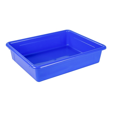 Storex Flat Storage Tray, Blue, 5PK 62517U05C