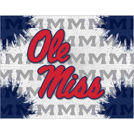 Holland Bar Stool Co University of Mississippi 15"x20" Canvas Wall Art LCnvs1520MssppU