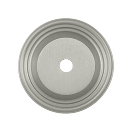 Patioplus 1.5 in. Diameter Base Plate for Knobs, Satin Nickel - Solid PA795581