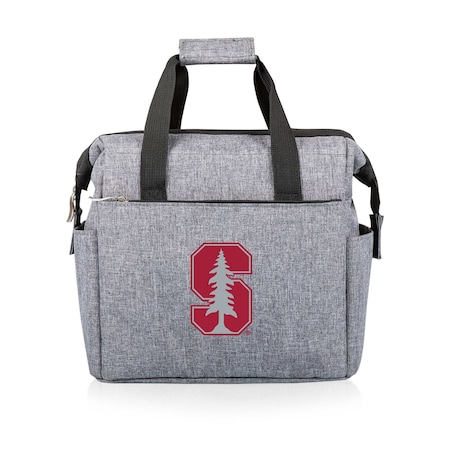 Picnic Time Family Of Brands NCAA Stanford Cardinal On The Go Lunch Bag Cooler - Soft Cooler Lunch Box, Heathered Gray 510-00-105-534-0