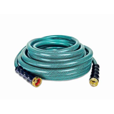 Avagard 3/4 in ID x 15 ft L Water Hose, PVC Tube, Green, PVC Fitting AVGPV3415