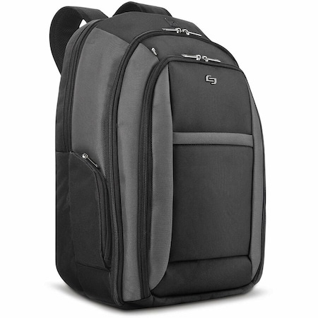 Solo New York Pro Collection Laptop Backpack, Fits 16'' Laptops, 12.8'' x 17.5'' x 5'', Black CLA703-4