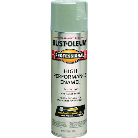 Rust-Oleum High Performance Enamel Spray Paint, Gloss, Light Machine Gray, 15 oz, Aerosol Can 7581-838