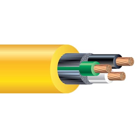 Southwire Multi-Conductor Cable, SEOOW, 16 AWG, 3 C, Yellow, TPE, Stranded, 600V, Indoor/Outdoor, 250 ft 65569603