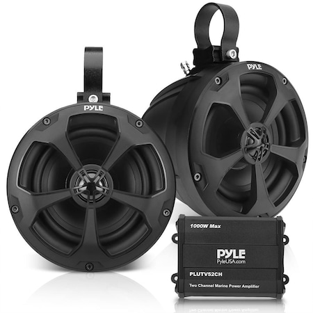Pyle PYLEMarine Speakers, Boat Speakers - 1000W, 5.25 Inch, Waterproof Off-Road, ATV/Jeep PLUTV52CH