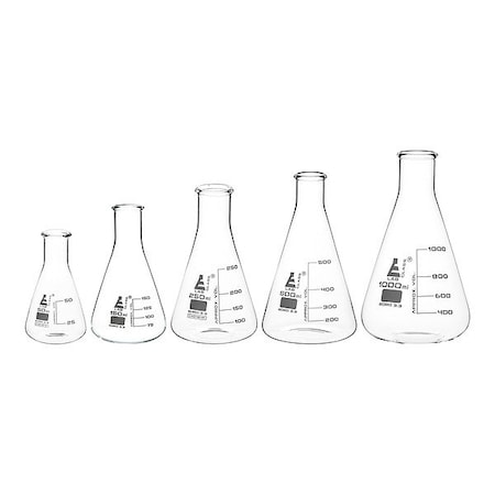 Eisco Scientific Erlenmeyer Flask Set, Stopper Closure CH196034
