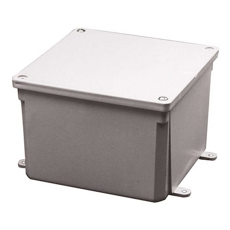 Carlon 6 in. x 6 in. x 6 in. PVC Junction Box Gray E989RRR-UPC