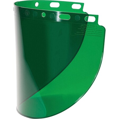 Fibre-Metal By Honeywell Universal Fit Propionate Safety Visor, Dark Green- .060" Thickness, Bulk Packed 4178DGNBP