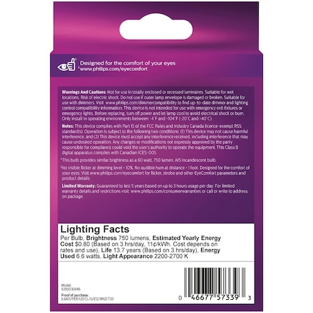 Signify Ultra Definition Warm Glow 60W Equivalent Soft White A15 Candelabra LED Light Bulb, 2PK 573394