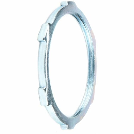 Dottie Conduit Fitting Locknut, 1-1/4 in, Threaded, Steel, Zinc Plated LN125