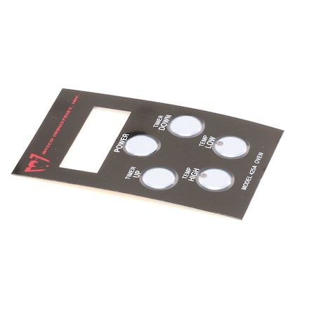 Wisco Decal/Overlay, Control Panel 0023039A