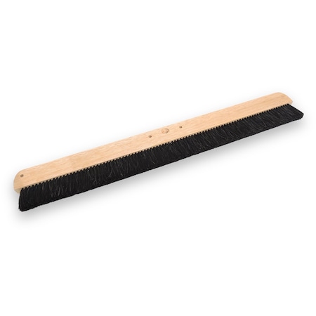Marshalltown 48 in Wood Backed Concrete Broom, Natural Horsehair Bristles 6599