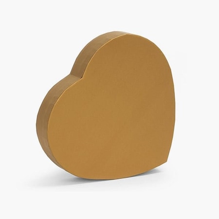 Nashville Wraps Metallic Gold Heart Boxes, Large 9.25x8x1.25, 3PK HBLGO