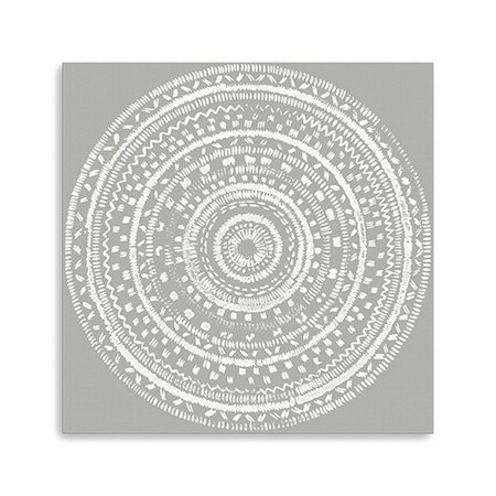 Homeroots Boho White Mandala Unframed Print Wall Art 399002
