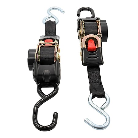 Strike3 2 in. x 5.5 ft. Bolton Tie Down Retractable Straps ST3631366