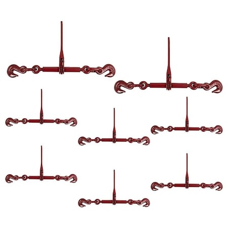 Mytee Products Ratchet Binder 1/2in-5/8in fits 12 Chain Flatbed Binders 13000 WLL, 8PK CBRS12x8