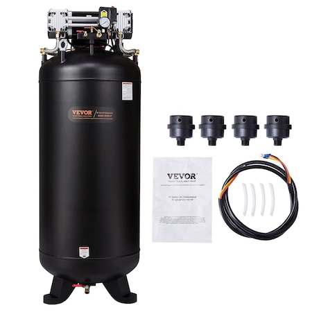Vevor 80 Gallon Air Compressor 6.5HP 15.5 SCFM - 90 PSI 145PSI Oil Free FB3500-10A300-1P