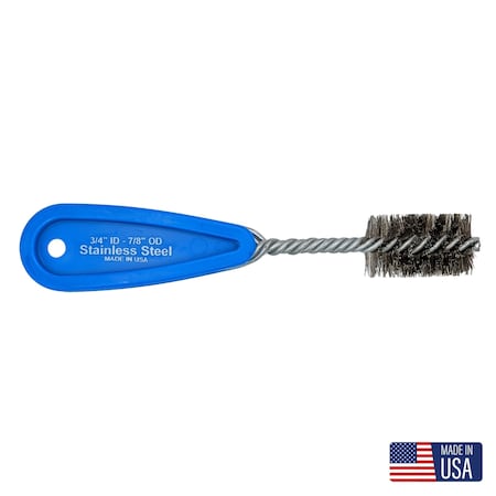Schaefer Brush Stainless Steel Premium plumbing copper fitting brush, Plastic 00929