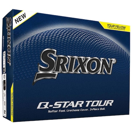 Srixon Q-Star Tour Golf Balls - Tour Yellow, 6PK 110972
