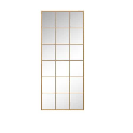 Homeroots 69" Gold Metal Framed Standing Mirror 565116