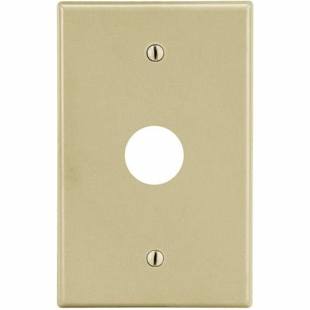 Hubbell Wiring Device-Kellems Wallplate, 1-Gang, .625" Opening Box Mount, Ivory P737I