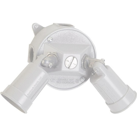 Sigma 16795WH White Weatherproof Round Floodlight Kit 3425295