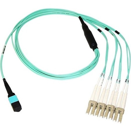 Axiom Mpo Female To 4 Lc Multimode Om4 50/125 Fiber Optic Breakout MP8LCOM4R2M-AX