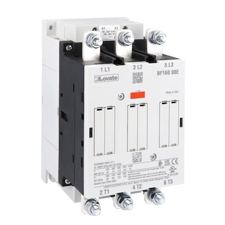 Lovato 3P Contactor 160A Ac3 100... 250Vac/Dc BF16000E230