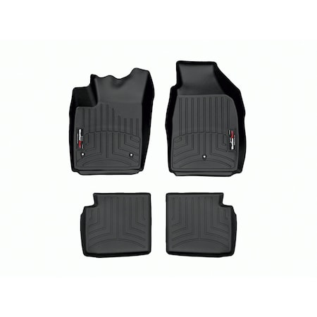 Weathertech Black, Front and Rear Floorliners 44369-1-2