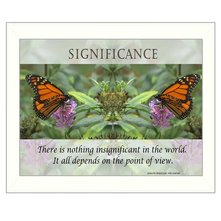 Homeroots Significance 4 White Framed Print Wall Art 405349