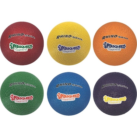 Champion Sports Rhino Skin Spr Sq Plygrnd Ball, Cls, PK6 SQPGSET