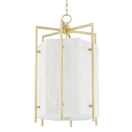 Hudson Valley Lighting Flatbush 6 Light Lantern 19 In. Aged Brass 7019-AGB