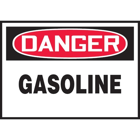 Accuform OSHA DANGER SAFETY LABEL GASOLINE 3 LCHL157VSP