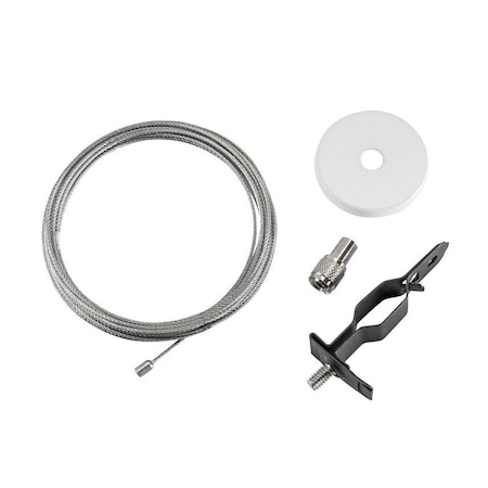 Keystone Canopy Cover Non-Feed Kit, T-Bar Mount | 2" Circular | White KT-LALED-2CC-2-NF-KIT