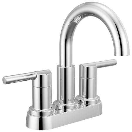 Delta Nicoli Two Handle Centerset Bathroom Faucet, 6.63 in, Chrome 25749LF