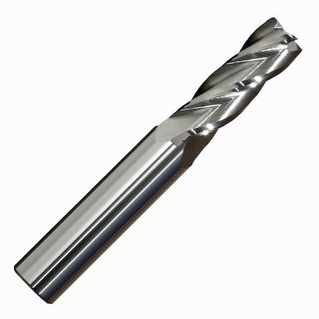 Monster Tool 4 Flute Regular Length End Mill, Single End Square, 13/64in diameter, Bright Finish 206-001110