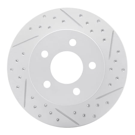 Dynamic Friction Co DFC Geoperformance Rotor - Drilled and Slotted 830-42022R