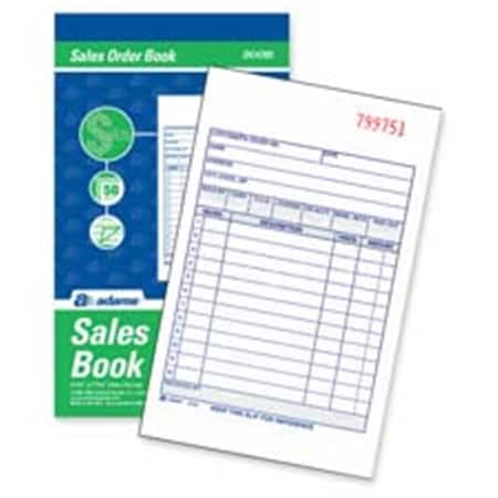 Adams Business Forms Sales Order Book- 2-Part- 3-1.332in.x7-.19in. ABFDC3705