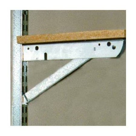 Knape & Vogt Bracket Shelf Dbl Stl 11In Wht BK-0103-11