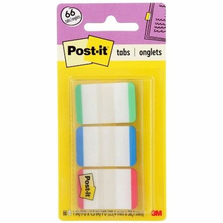 Post-It PostitDurable Tabs 686LGBR, 1"x1.5, PK24 686LGBR